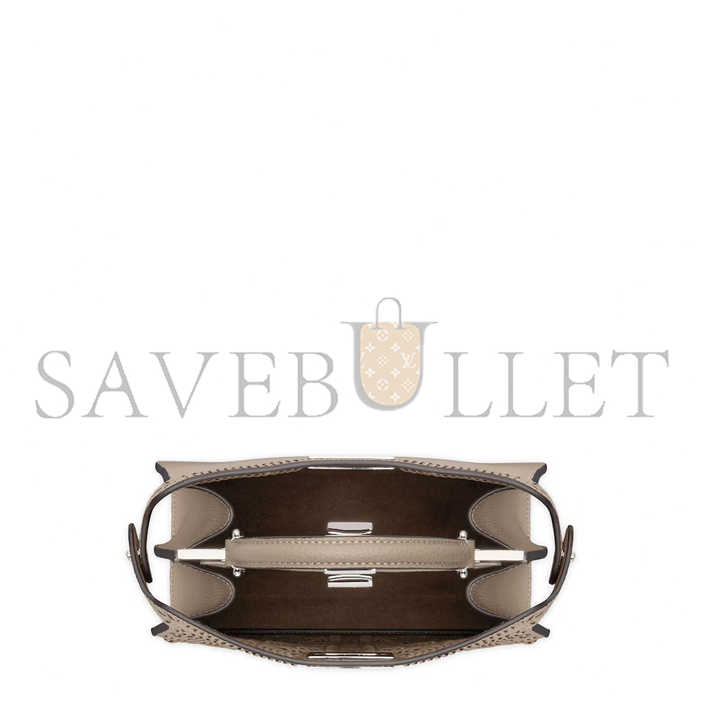 FENDI PEEKABOO ISEEU BROWN BRAIDED LEATHER BAG 8BN327ANX8F1C6L (33*25*13cm)